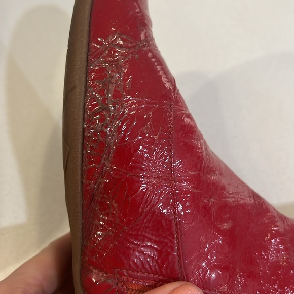 Cravo & Canela Red Patent Boots Size 8 - Picture 6 of 8